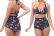 High Waist, Push-up Vintage-Bikini in der Farbe und Größe nach Wahl - Second Medium