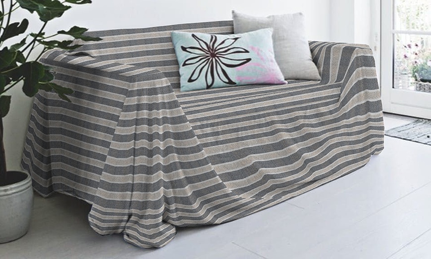 Image 8: Bankhoes en sprei van gerecycled katoen
