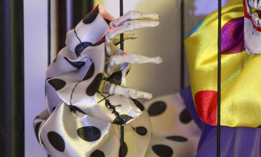 Image 6: Outsunny Voice-Activated Halloween Animatronics