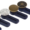 Image 1: 5 Pack No Sew Elastic Metal Jeans Retractable Button Pant Waistband Expander