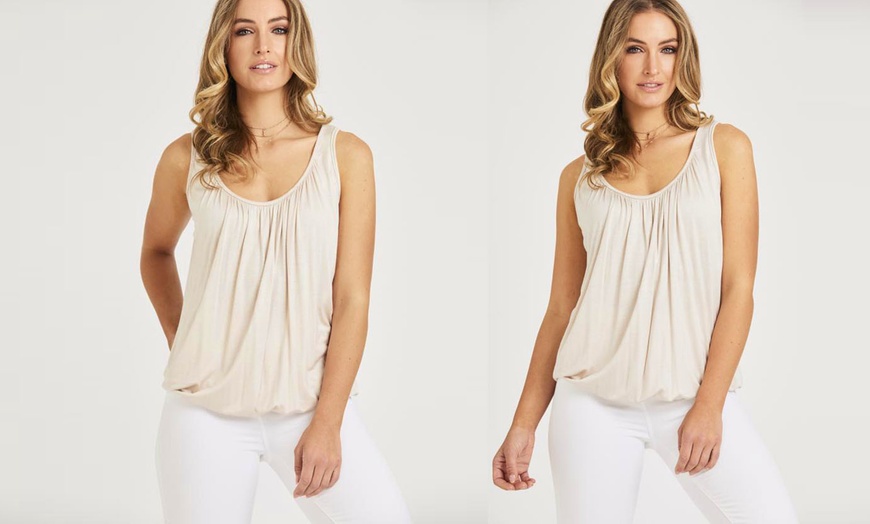 Image 15: Ruched Neck Balloon Vest