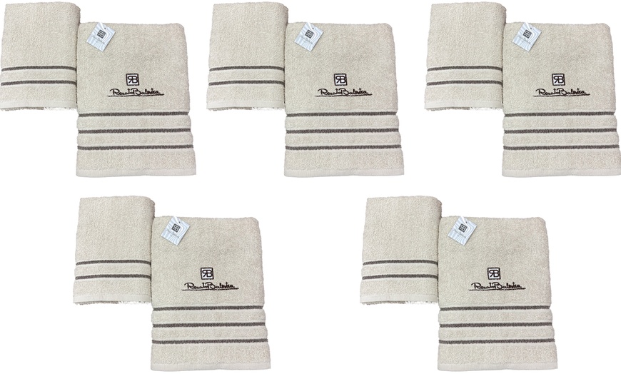 Image 16: 3 ou 5 ensembles de 2 serviettes Renato Balestra