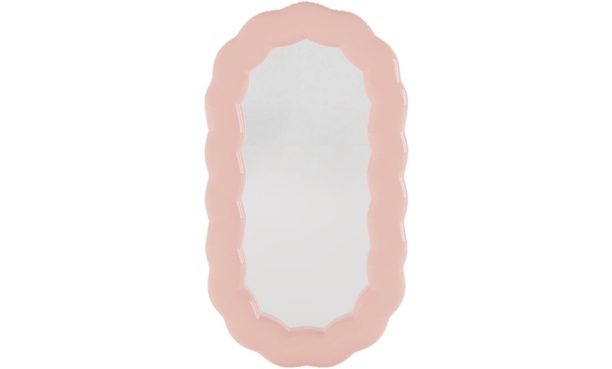 Image 2: Miroir mural en céramique ondulée 