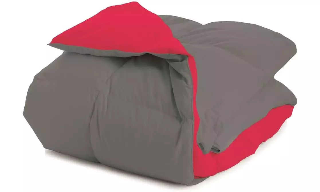 Couette d’hiver réversible avec 90% plumes d’oie