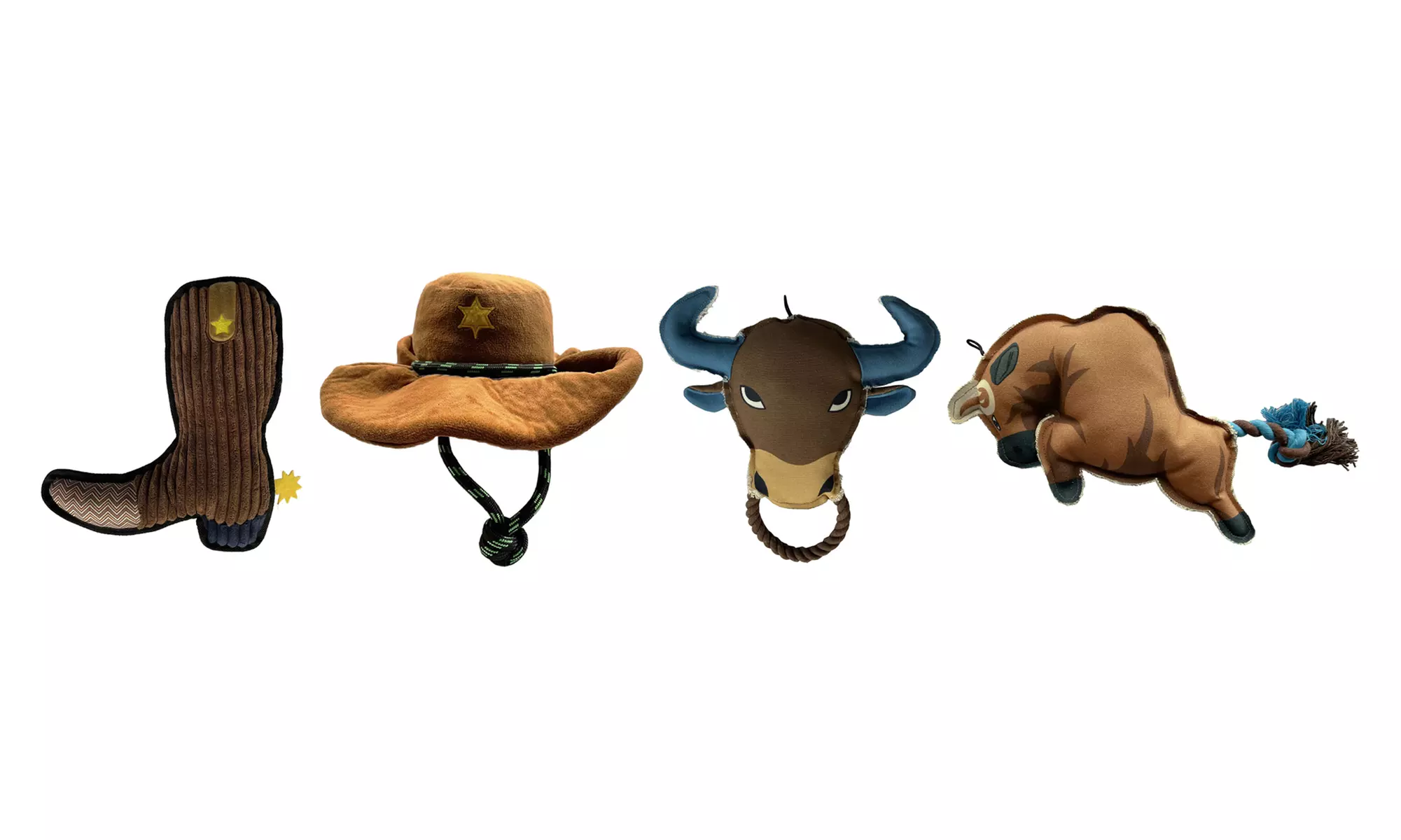 Country Themed Dog Toys 4 Pack