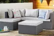 Set Salotto da Esterno 5 posti Shally Dogan in Polyrattan con Pouf e Morbidissimi Cuscini, disponibile in Tre Colori - Image 3