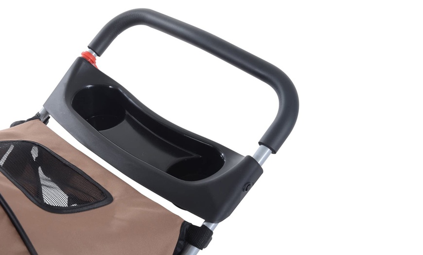 Image 5: PawHut Three-Wheel Pet Stroller
