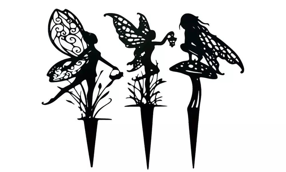 1x oder 3x Dekorativer Feen-Gartenstecker