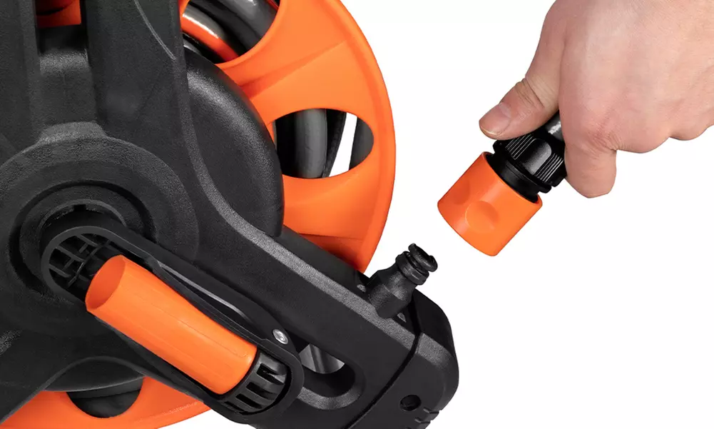 Avvolgitubo da giardino Bakaji, con pistola a 10 funzioni - Image 5