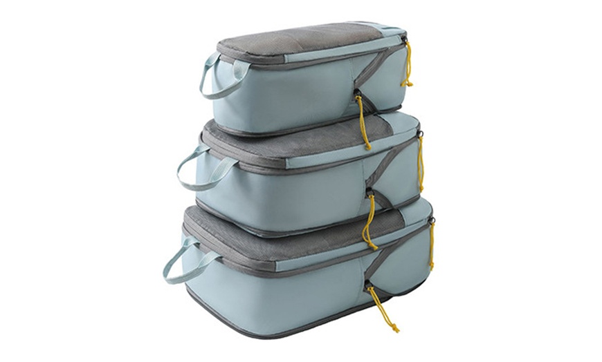 Image 12: 3-Piece Compression Packing Storage Bag Set