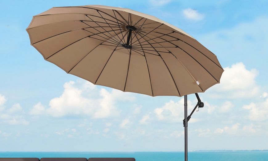 Image 3: Outsunny 3m Shanghai Parasol