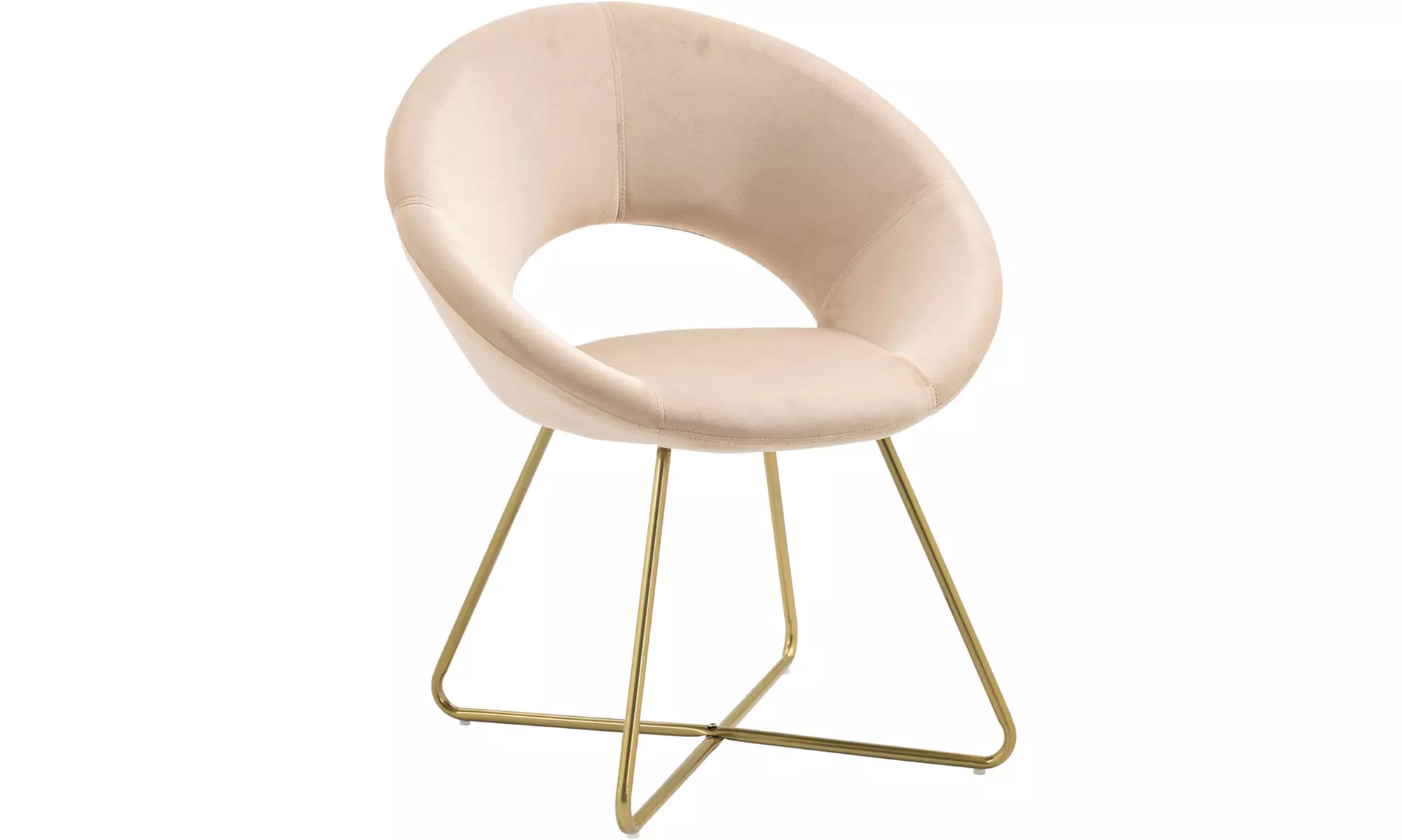 Poltrona tonda in velluto