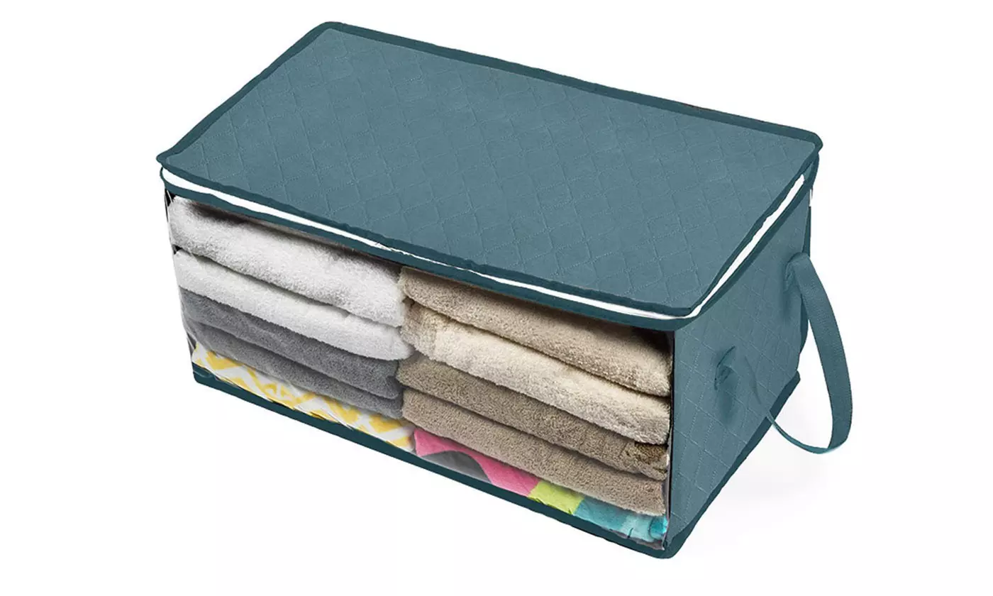 Non-Woven Clothes Storage Under-Bed Bins Foldable Closet Organizer Containers