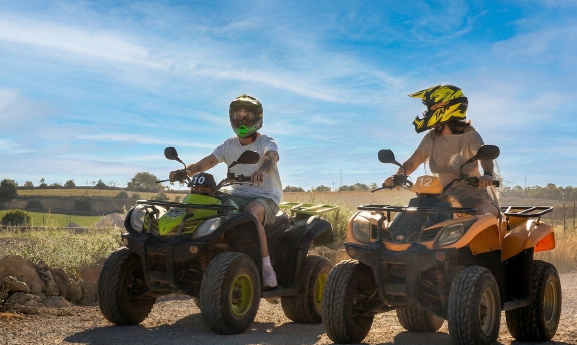 Ruta de 3 horas en quad doble con baño en cala