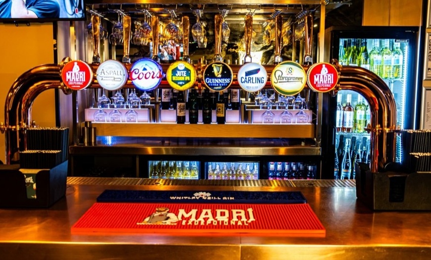 Image 3: Six, Nine, or Twelve Tapas + Glass of Wine or Pint Each For Up to 4