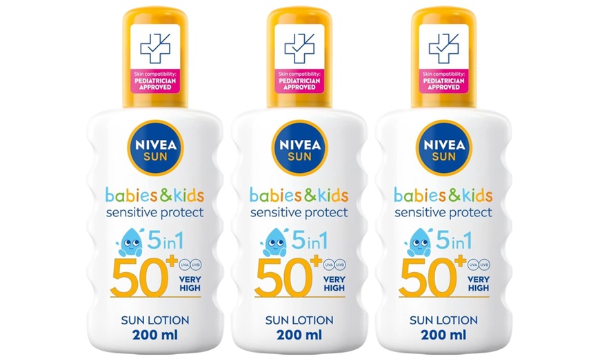 Image 4: Up to Three Packs of Nivea Sun Kids Protect and Sensitive Sunscreen 