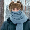 Image 1: Faux Fur Wind-Resistant Trooper Hat