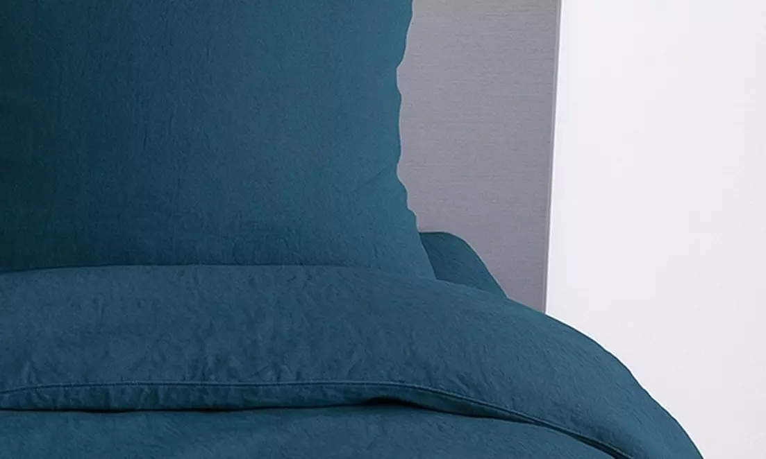 Parure de lit "Uni" micro lavée