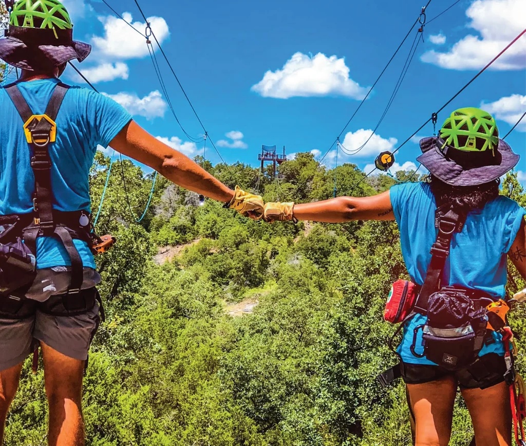 Fly Together on 5 Separate Zip Lines to Ride!!!