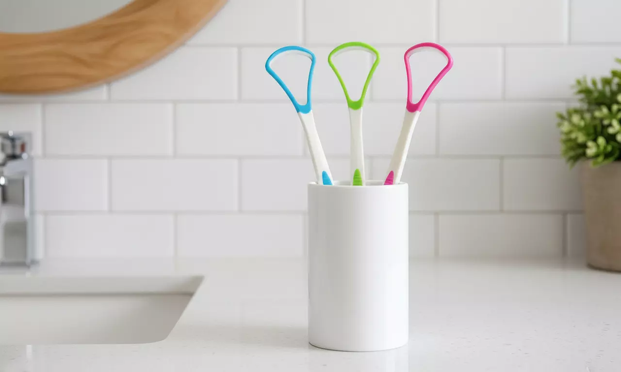 3 Ps Tongue Scraper Cleaner- Advanced Plaque-Removing Tongue Scrapers for Adult - Primary Image