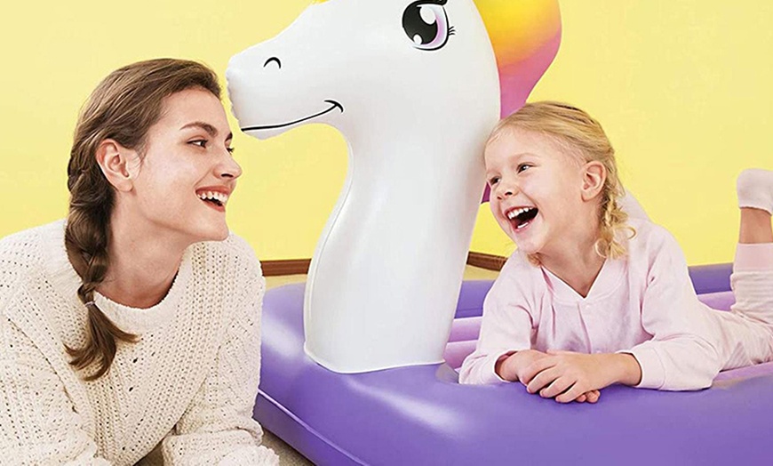 Image 5: Bestway Unicorn Designed Children's Air Bed