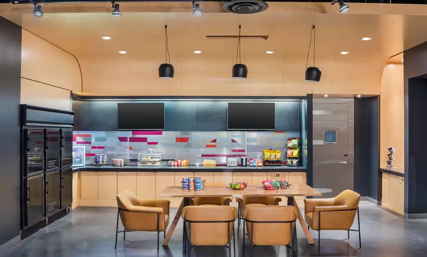 24‑hour Re:fuel pantry and coffee bar