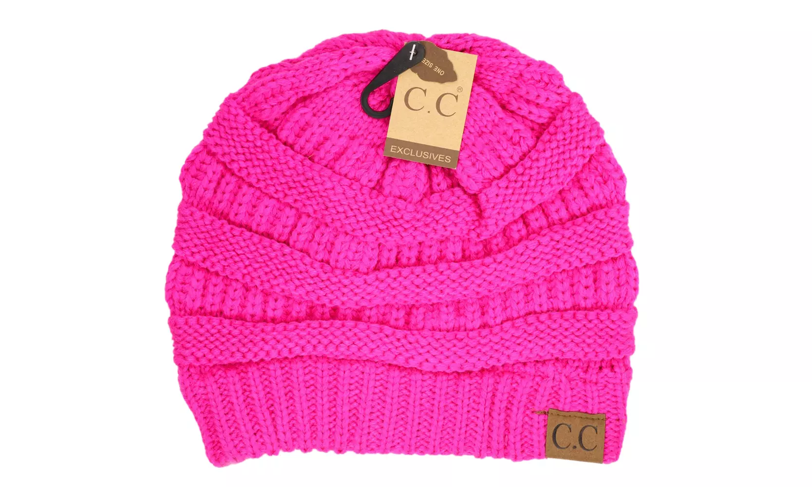 Cheveux Corp. Women's Solid Classic CC Beanie