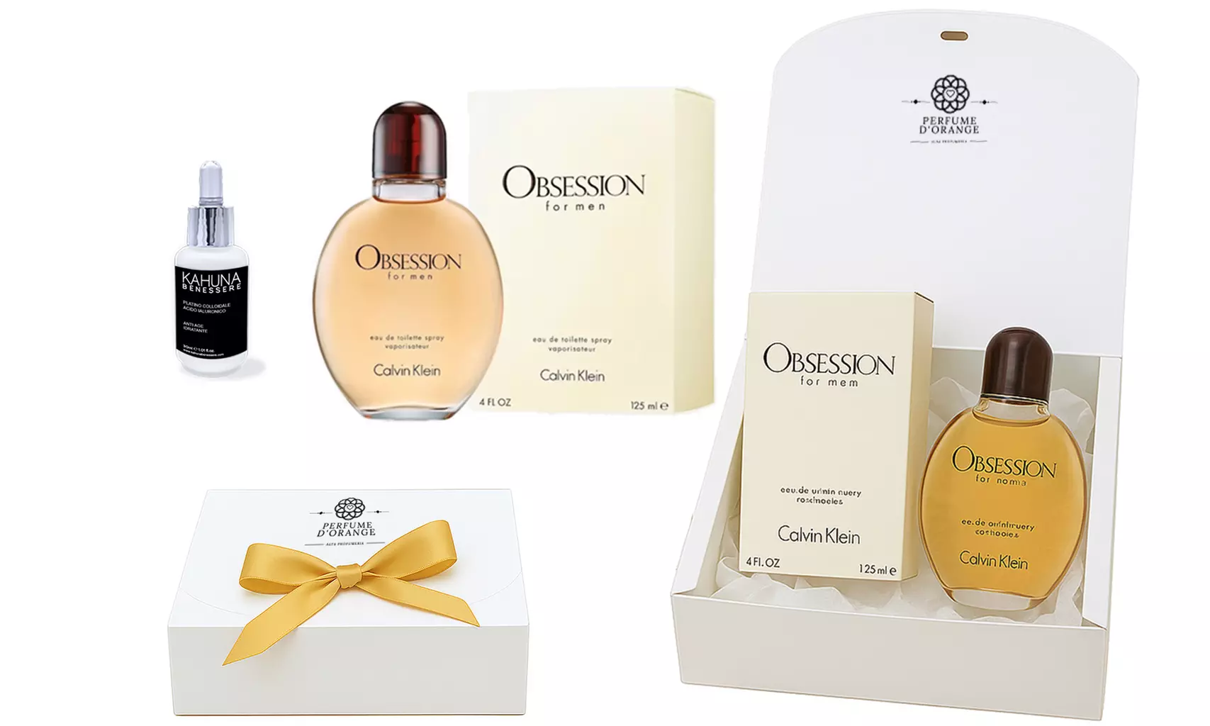 Gift box uomo donna con fragranze Calvin Klein