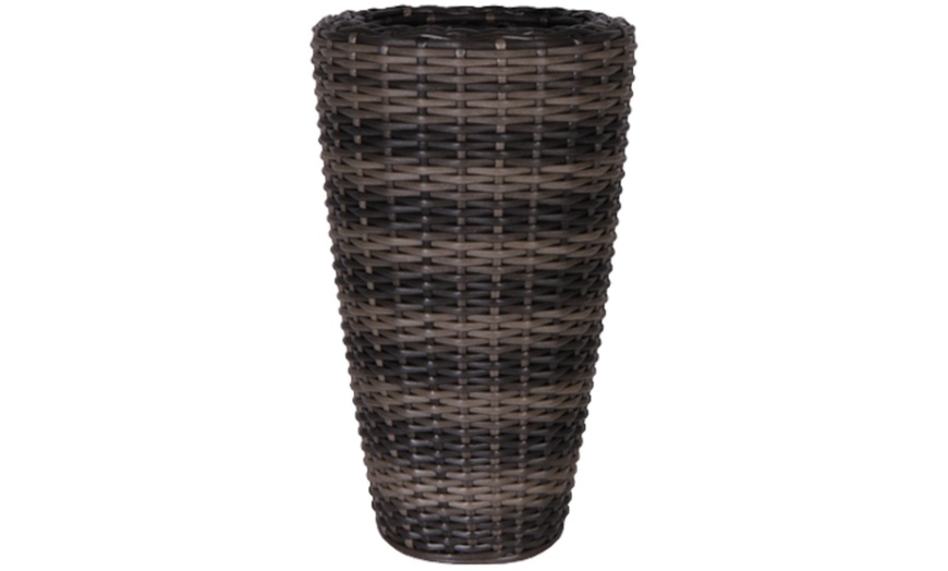 Image 2: Rattan-Effect Planters