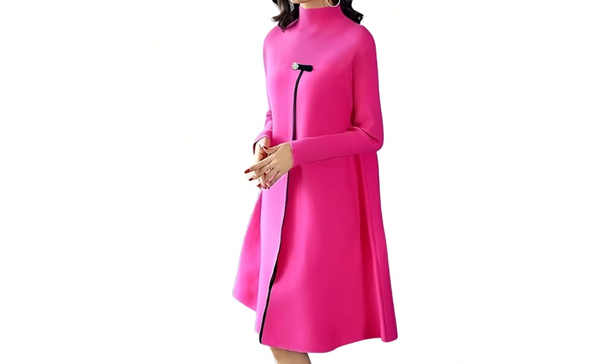 Image 4: Elegant Viscose Sweater Dress