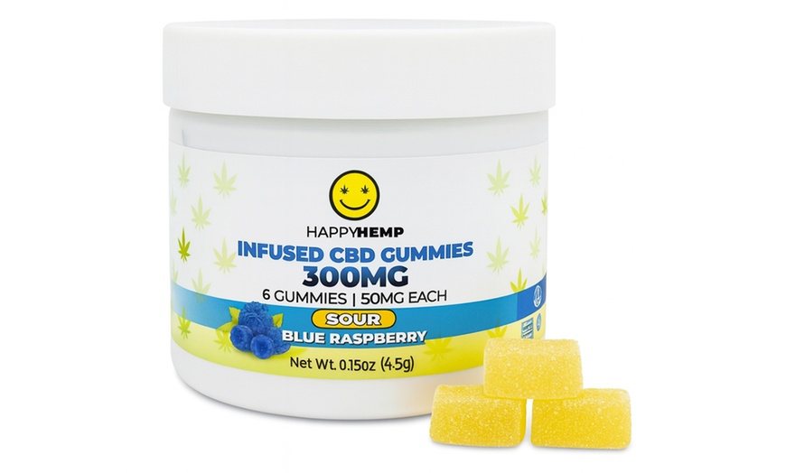 Image 5: Happy Hemp SOUR Infused CBD Gummies - High Potency