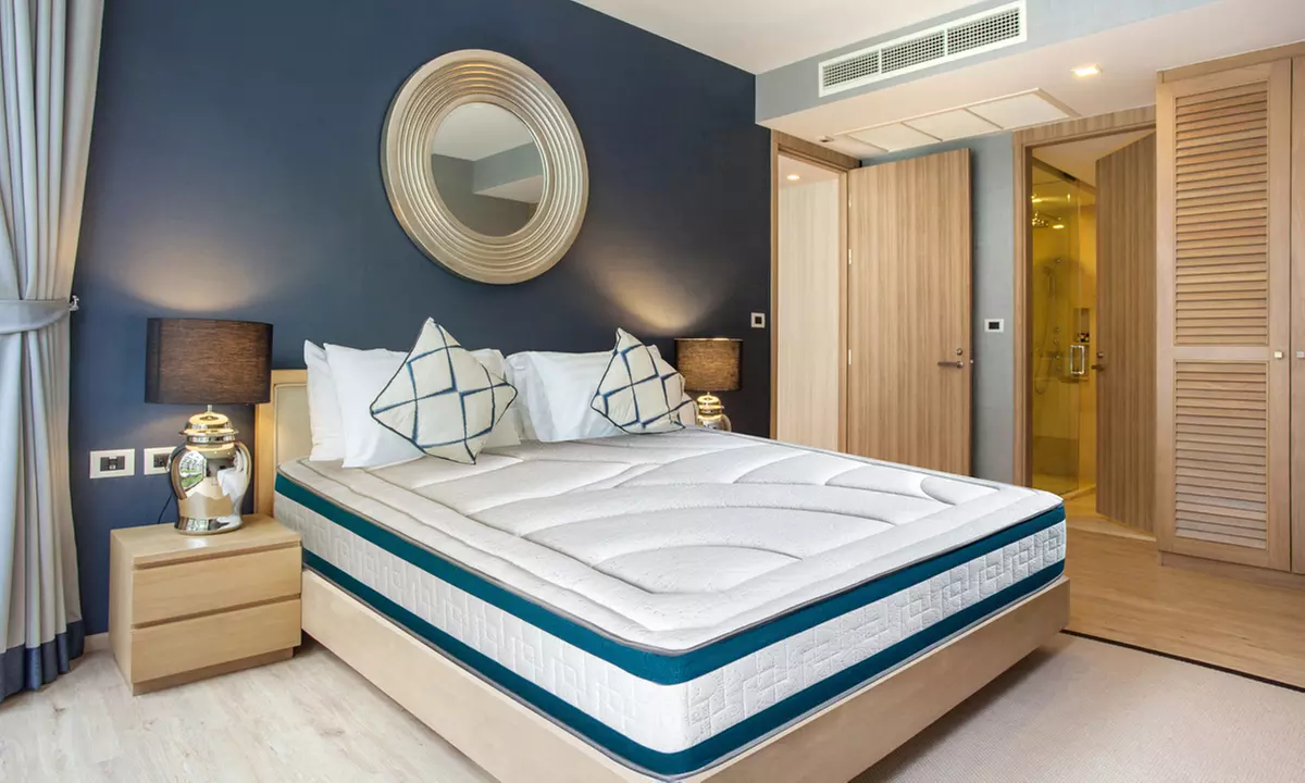 Matelas Bristol à mémoire de forme et Mousse HyperSoft, haute densité 28cm, Marque Maison Aubertin, livraison offerte - Primary Image