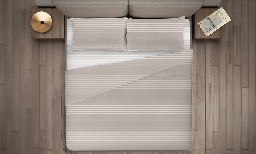 Image 1: Completo lenzuola in cotone 100% Made in Italy