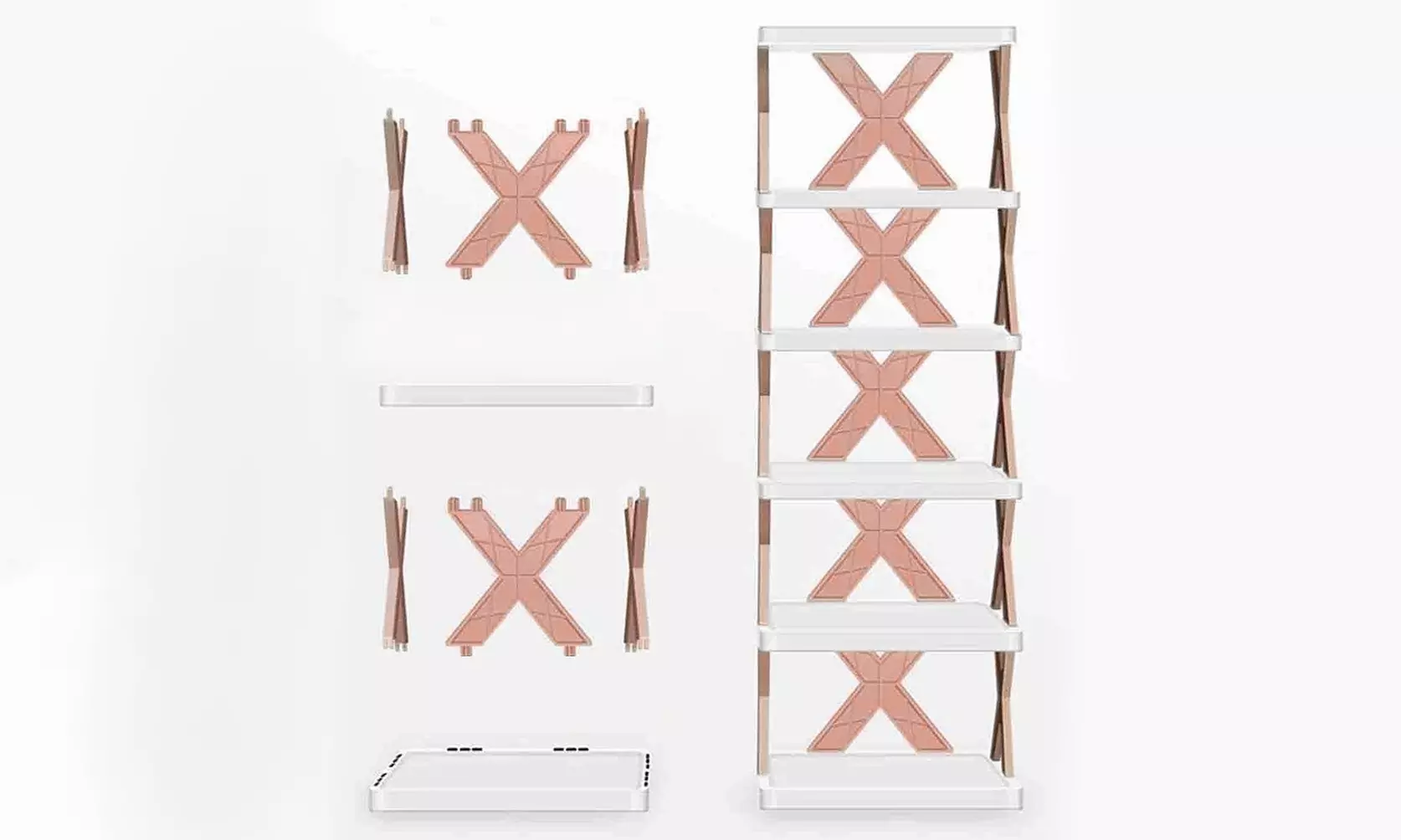 Scarpiera a 6 ripiani