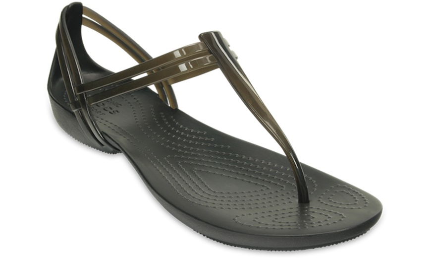 Image 5: Crocs Isabella T-Strap Sandals