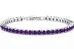 Round Cut Tennis Bracelet Made With Crystals From Swarovski Multiple Options - Second Medium