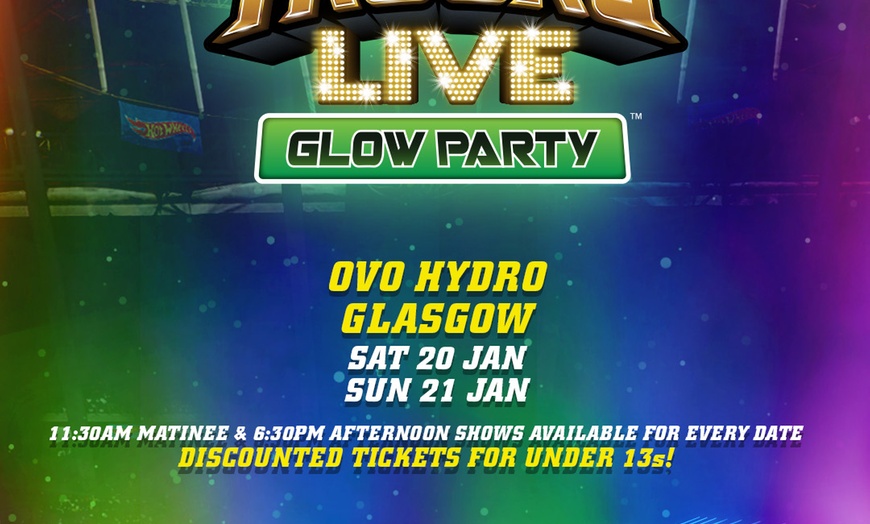 Image 3: Ultimate Glow Party with Hot Wheels Monster Trucks Live in the UK!