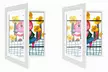 BabyLuv Kids Art Frame Front Opening Wooden Frame Artwork Display (2-Pack) - Second Medium