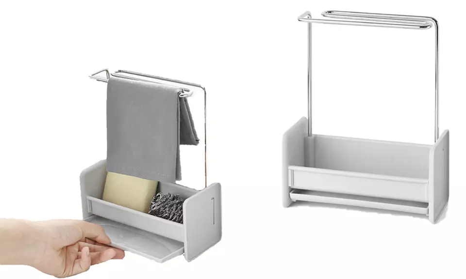 1 ou 2 supports pour éponges avec porte-serviettes - Primary Image