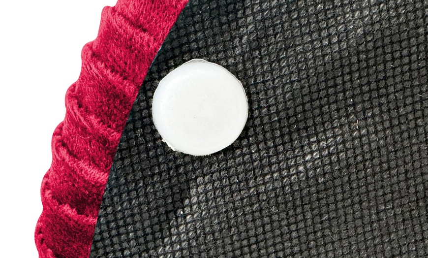 Image 8: Ensemble de deux poufs modernes en velours