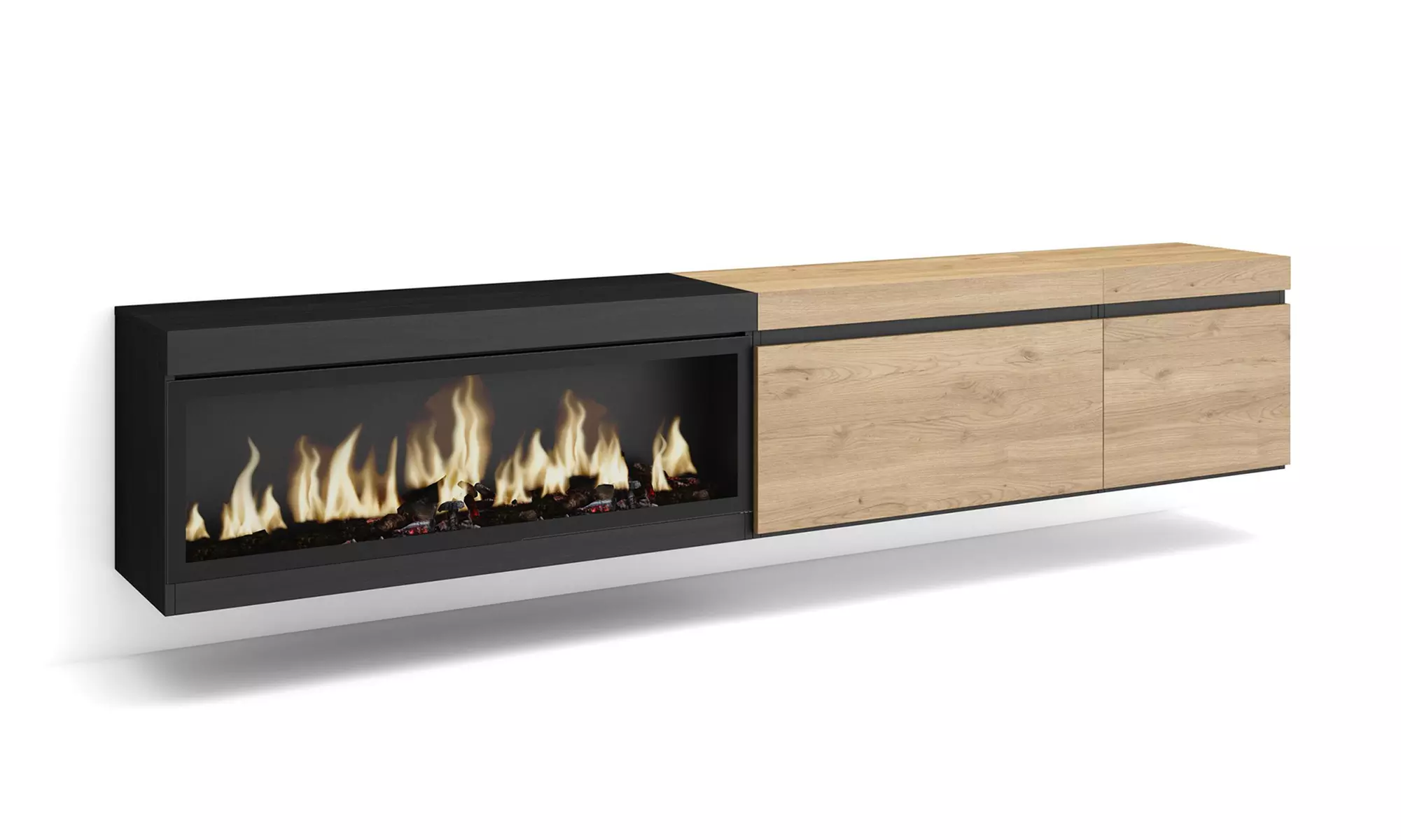 Meuble TV suspendu avec grande capacité de rangement