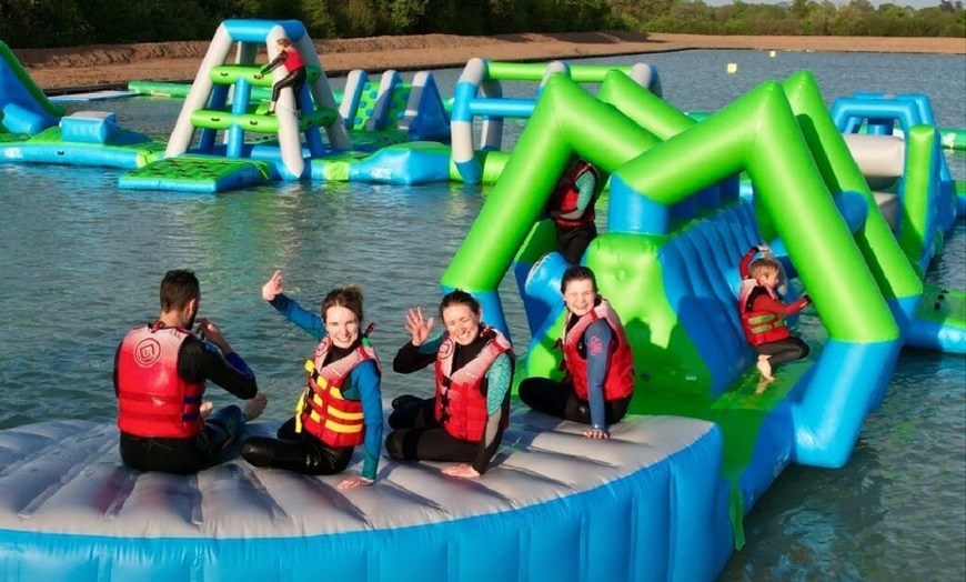 Image 3: Aqua park entry & Paddleboard combo at West Country Water Park