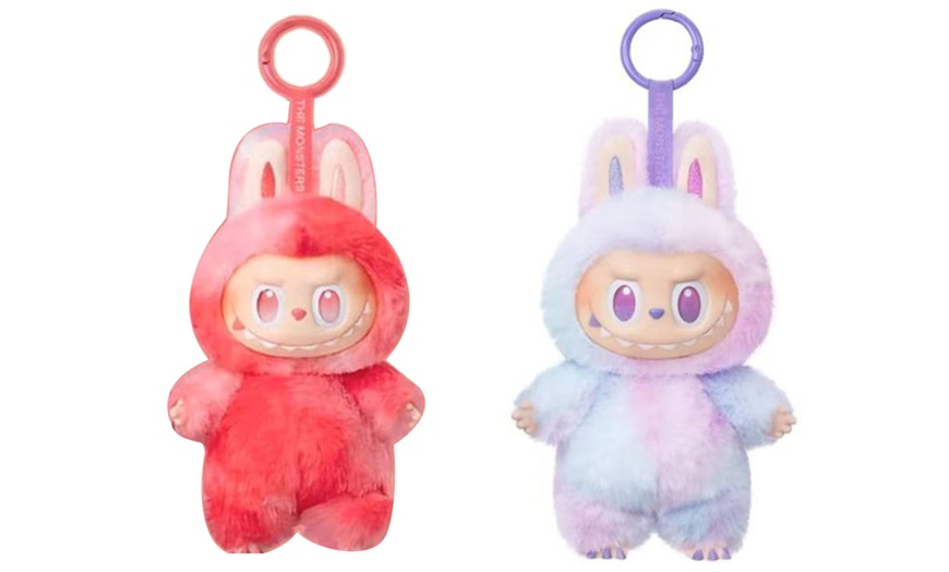Image 16: 1 o 2 portachiavi con bambola di peluche ispirata ai Labubu