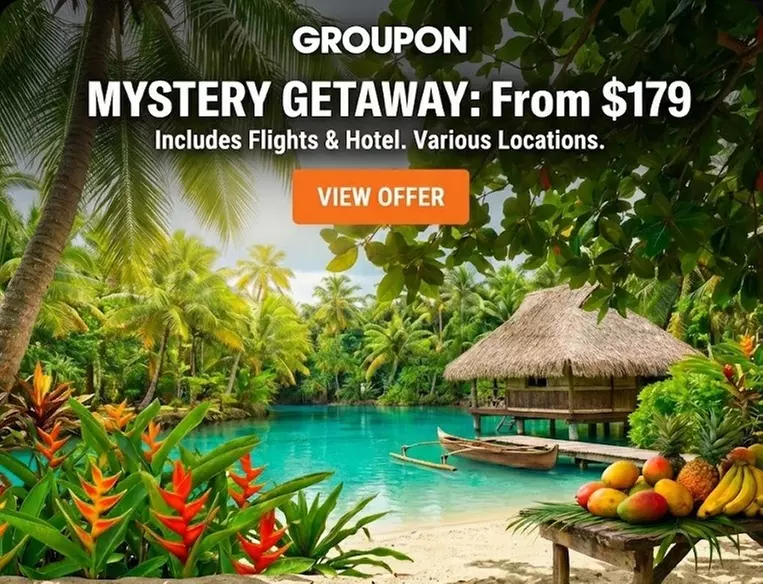 ✈ Mystery Getaway: Europe, Asia, Caribbean, Miami & More w/Hotel & Air
