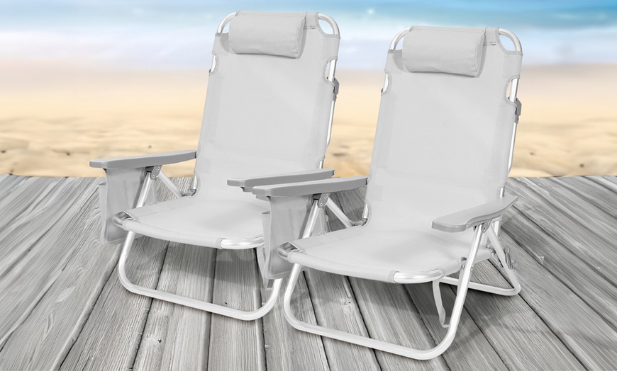 Image 1: Set de 2 chaises longues