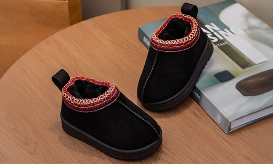 Image 5: Kid's Warm Fleece Lined Platform Boots