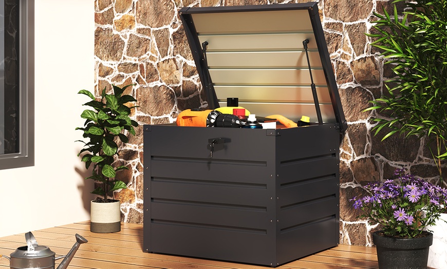 Image 6: Outdoor Metal Lockable Storage Box