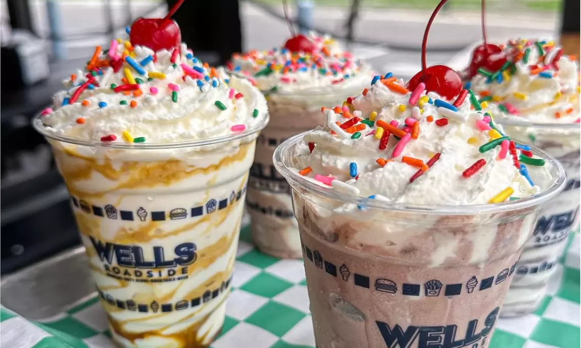 Enjoy $20, $40, or $60 or One Year of Shakes, Burgers, or Both