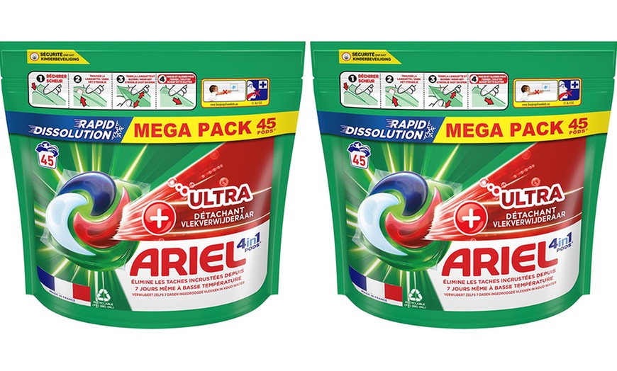 Image 6: 45, 90 ou 180 capsules Ariel "All In One" Ultra ou Touch of Lenor