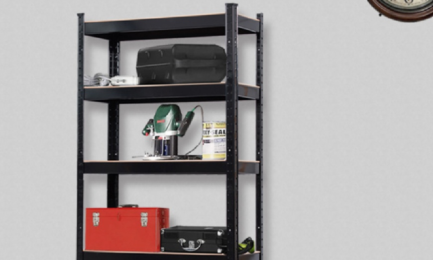 Image 7: Five-Tier Heavy-Duty Metal Shelving Rack